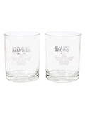Widdop Set of 2 Clear Top Gun Whisky Tumblers