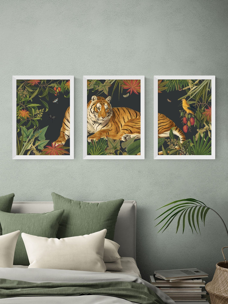 East End Prints white tiger wall art - British product