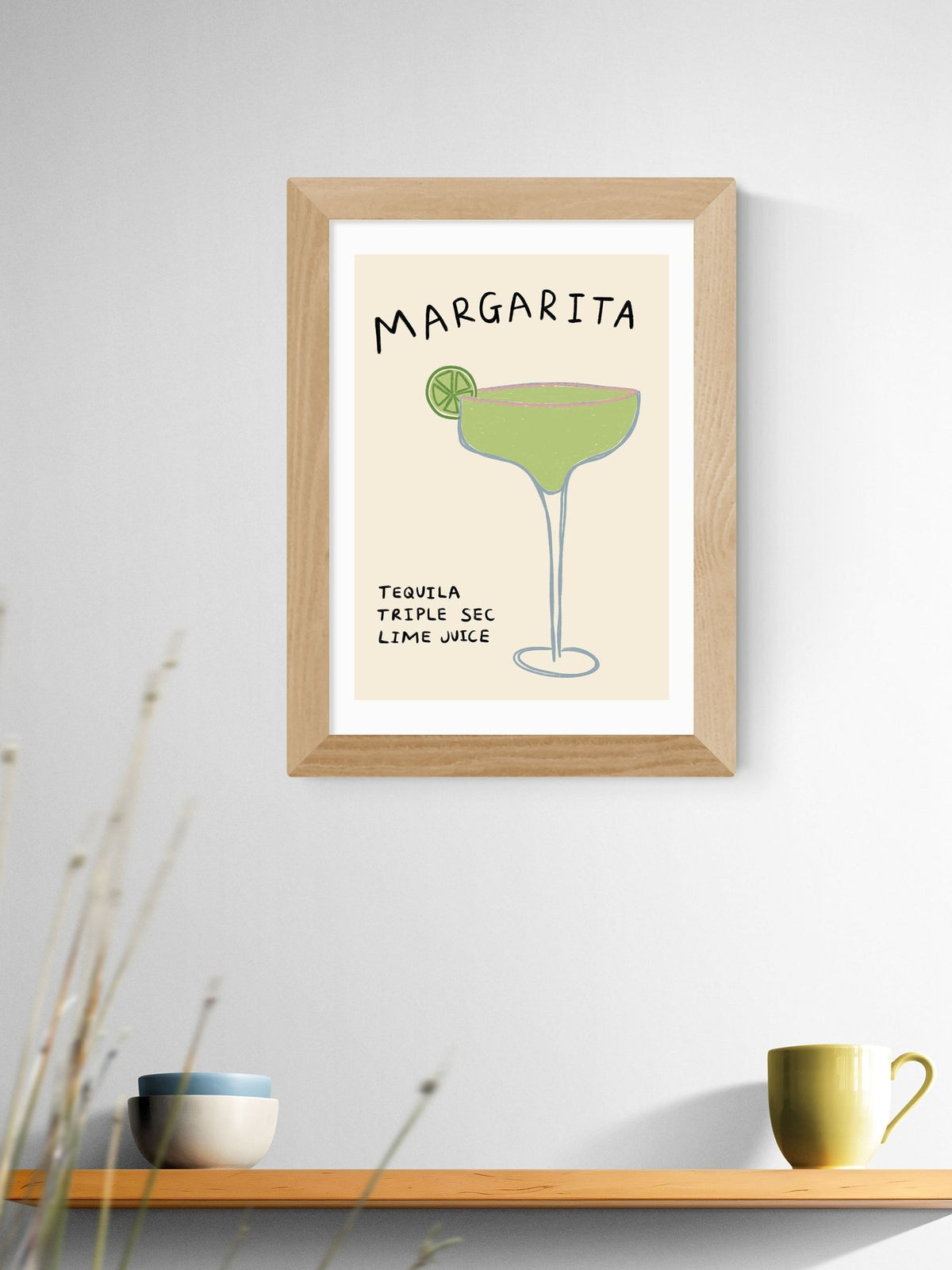 East End Prints Oak Margarita wall art print - British product
