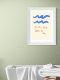 East End Prints Oak Sun Sea You and Me Wall Art Print by Studio Eleni
