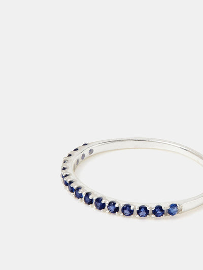 Neste 925 Sterling Sølv Blå Pavé Ring med Cubic Zirconia Steiner - Kjøp online hos McGrocer