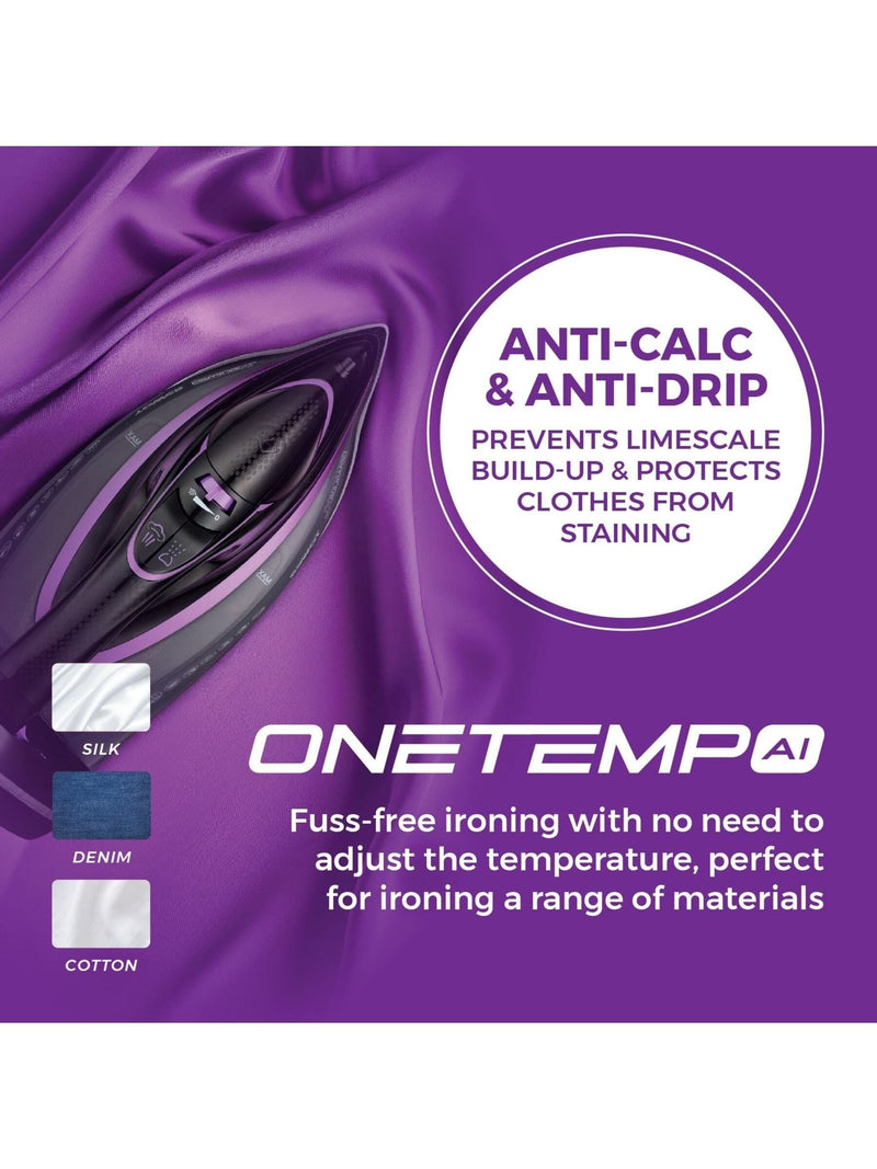 Tower cordless steam iron Lilac Black, imported from the UK