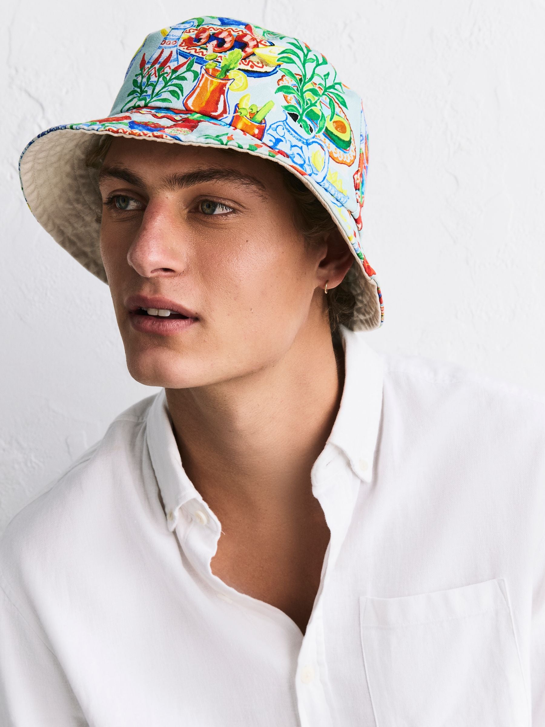 Tabasco reversible bucket hat cotton (British brand)