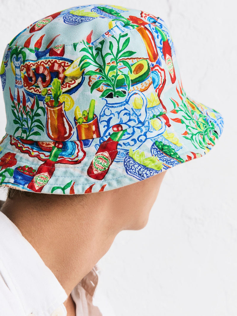 Tabasco reversible bucket hat cotton (British brand)