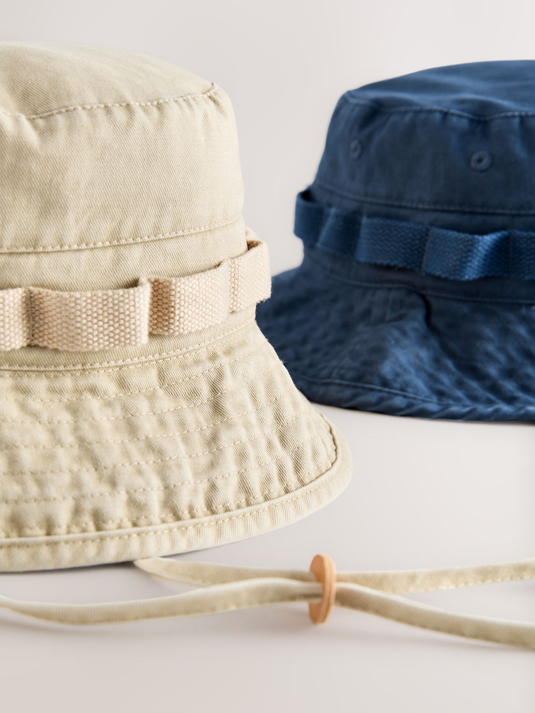 Cotton boonie hats 2 pack navy and stone, (British brand)
