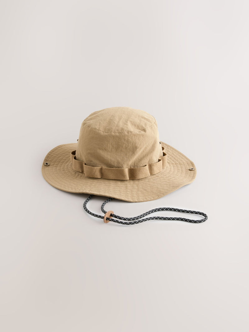 Brown ripstop boonie hat, imported from the UK