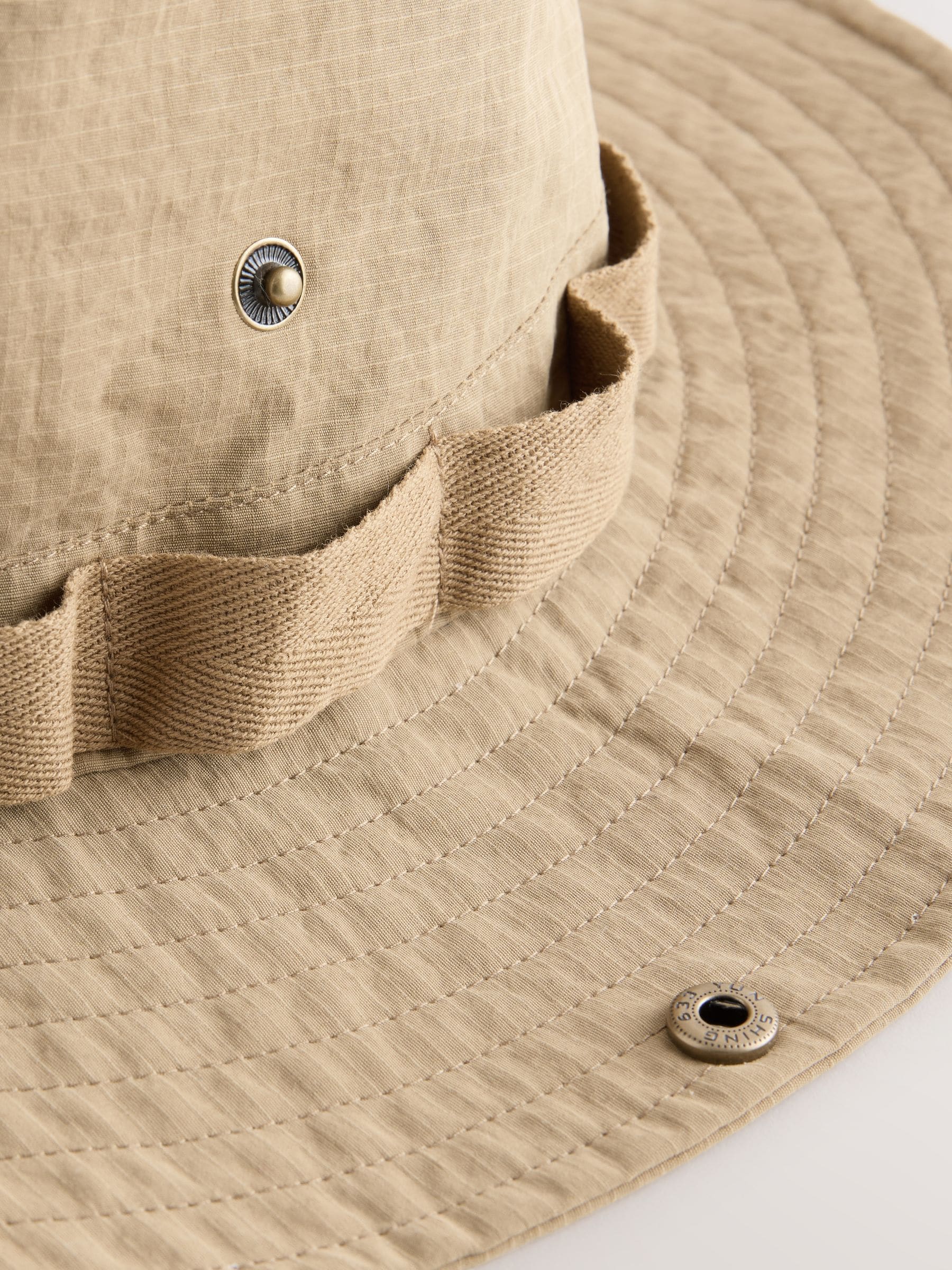 Brown ripstop boonie hat, imported from the UK