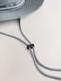 Charcoal grey nylon sun safe boonie hat, imported from the UK