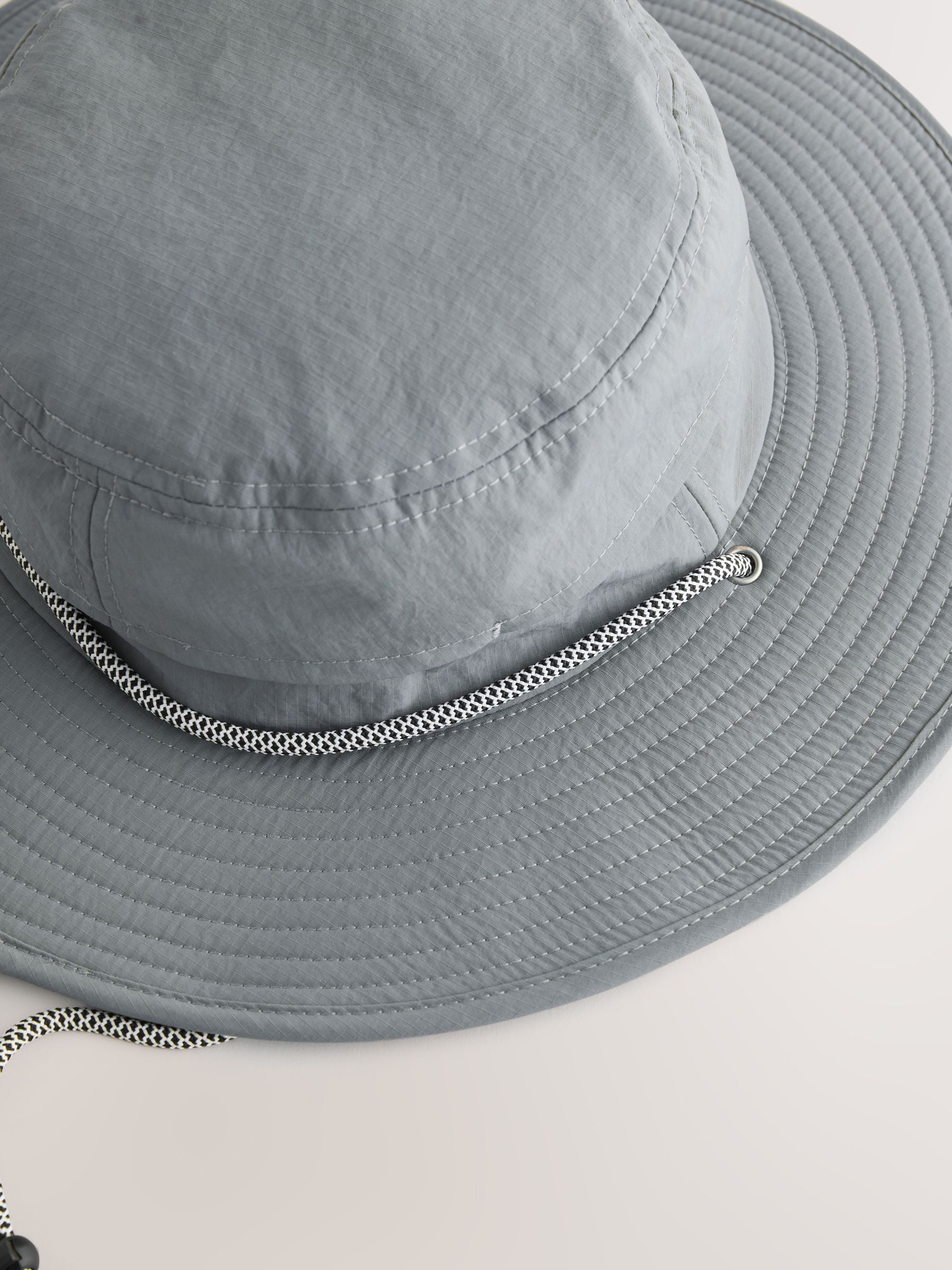 Charcoal grey nylon sun safe boonie hat, imported from the UK