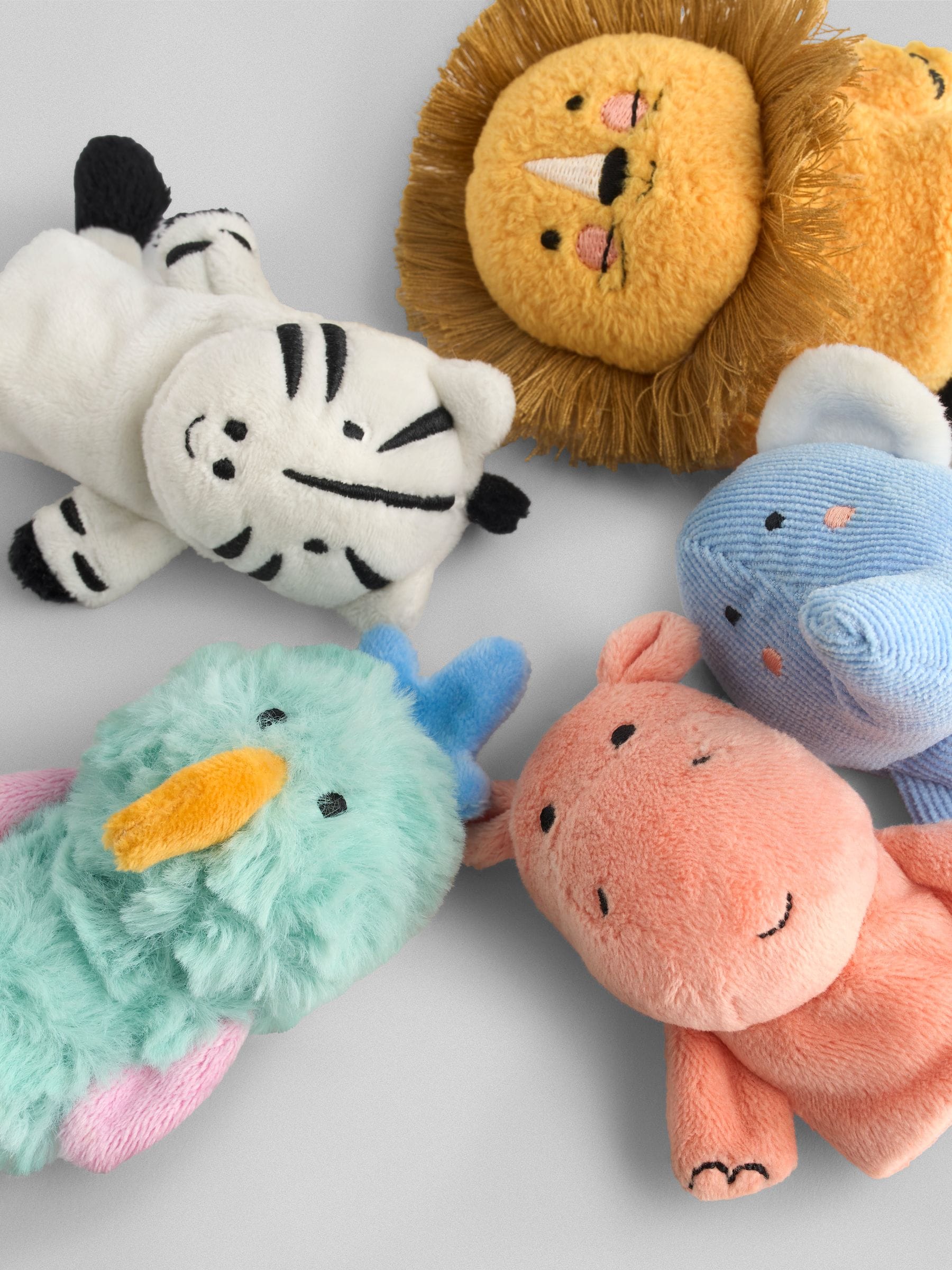 JoJo Maman Bébé Down By The River Animal Finger Puppets 5-Pack
