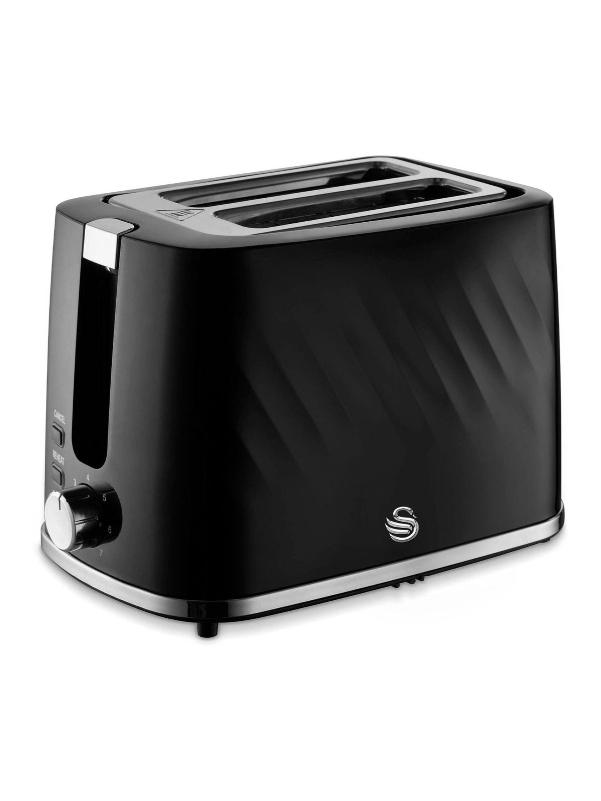 Swan Black Windsor 2 Slice Toaster