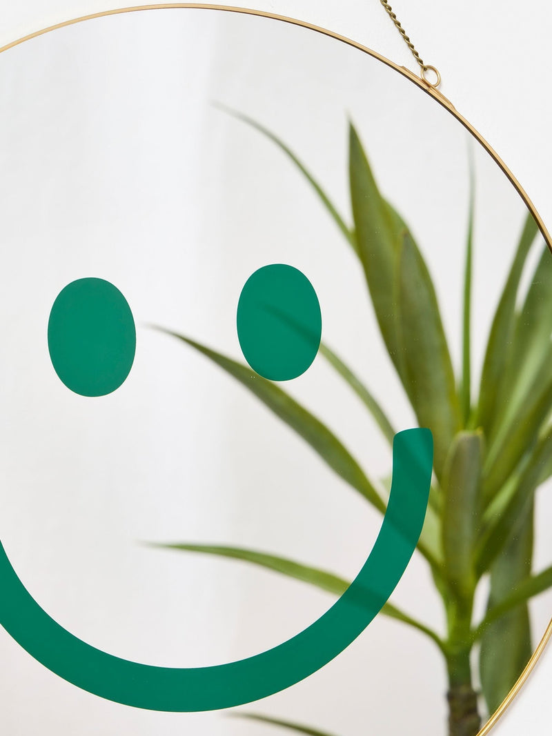 Oliver Bonas happy face hanging mirror, imported from the UK
