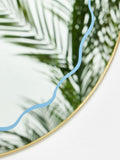 Oliver Bonas gold painted bow hanging round mirror ONE, imported from the UK