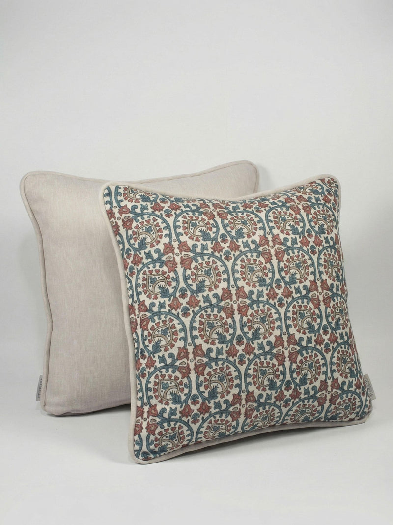 Esselle Home Blue Veda decorative cushion, imported from the UK