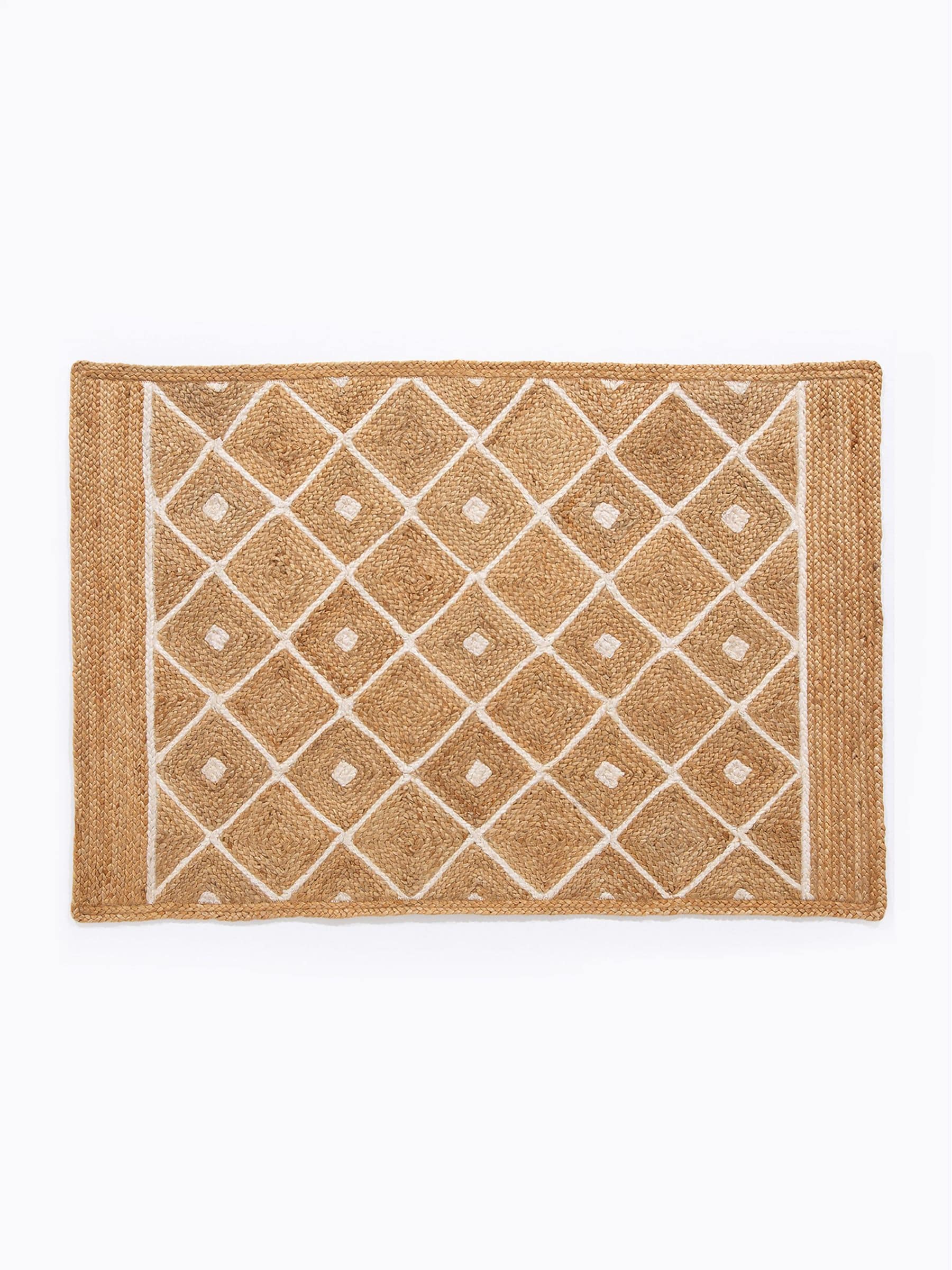 Esselle Home handbraided rug blue diamond 120x170cm (British brand)