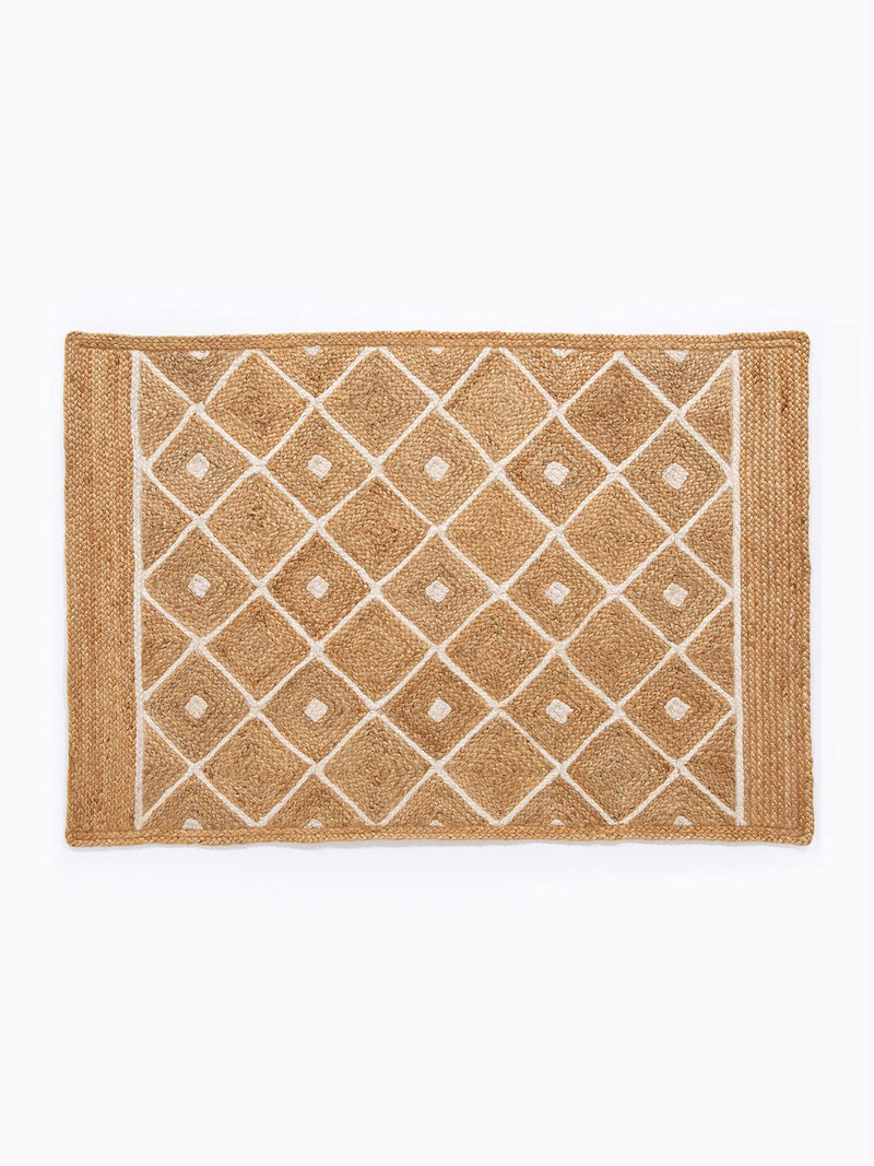 Esselle Home handbraided rug blue diamond 120x170cm (British brand)