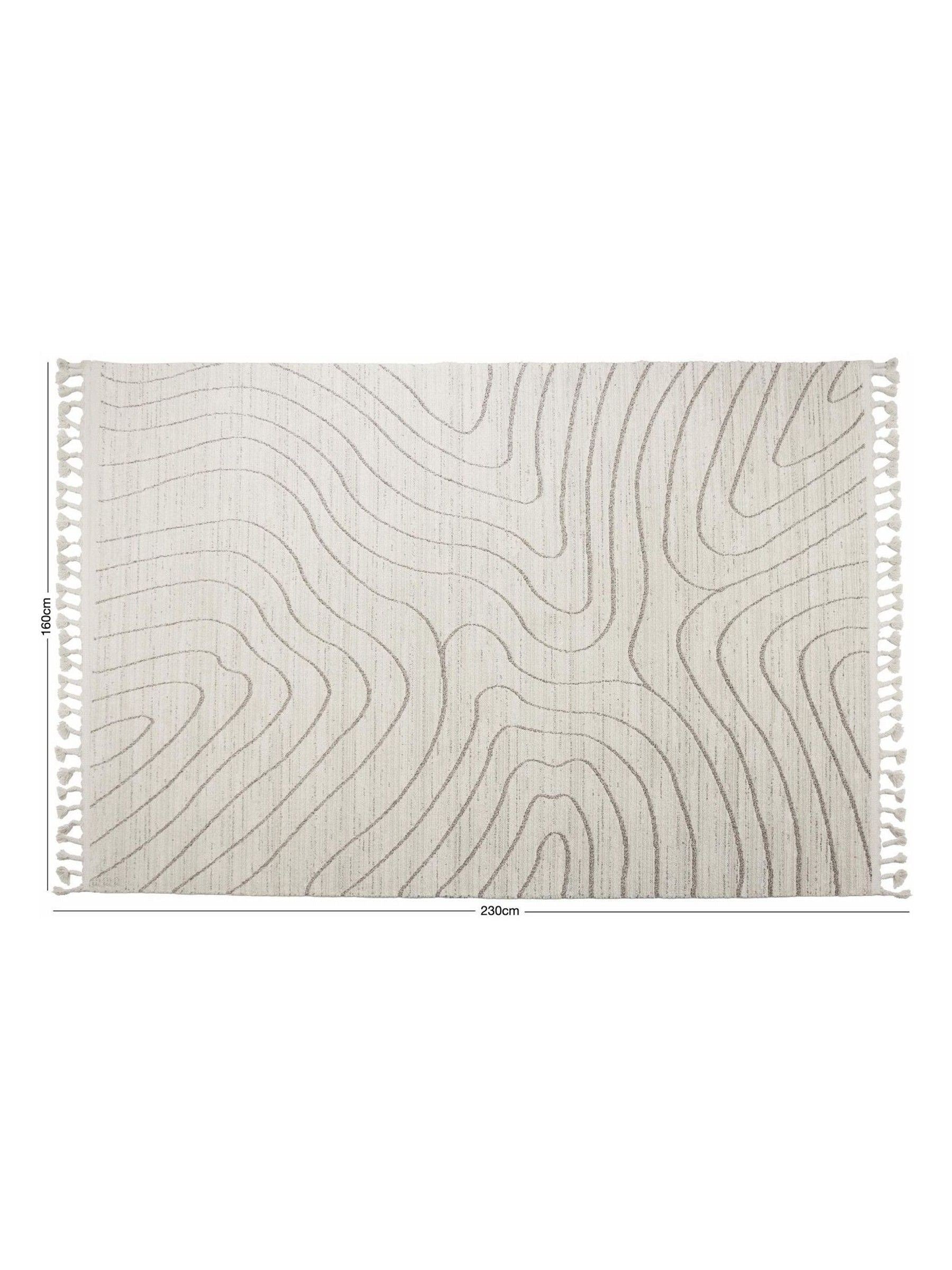 Esselle Home cream contour rug - British product