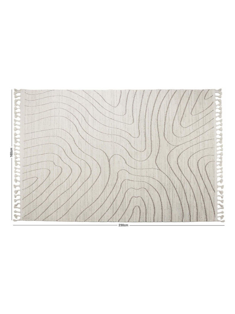 Esselle Home cream contour rug - British product