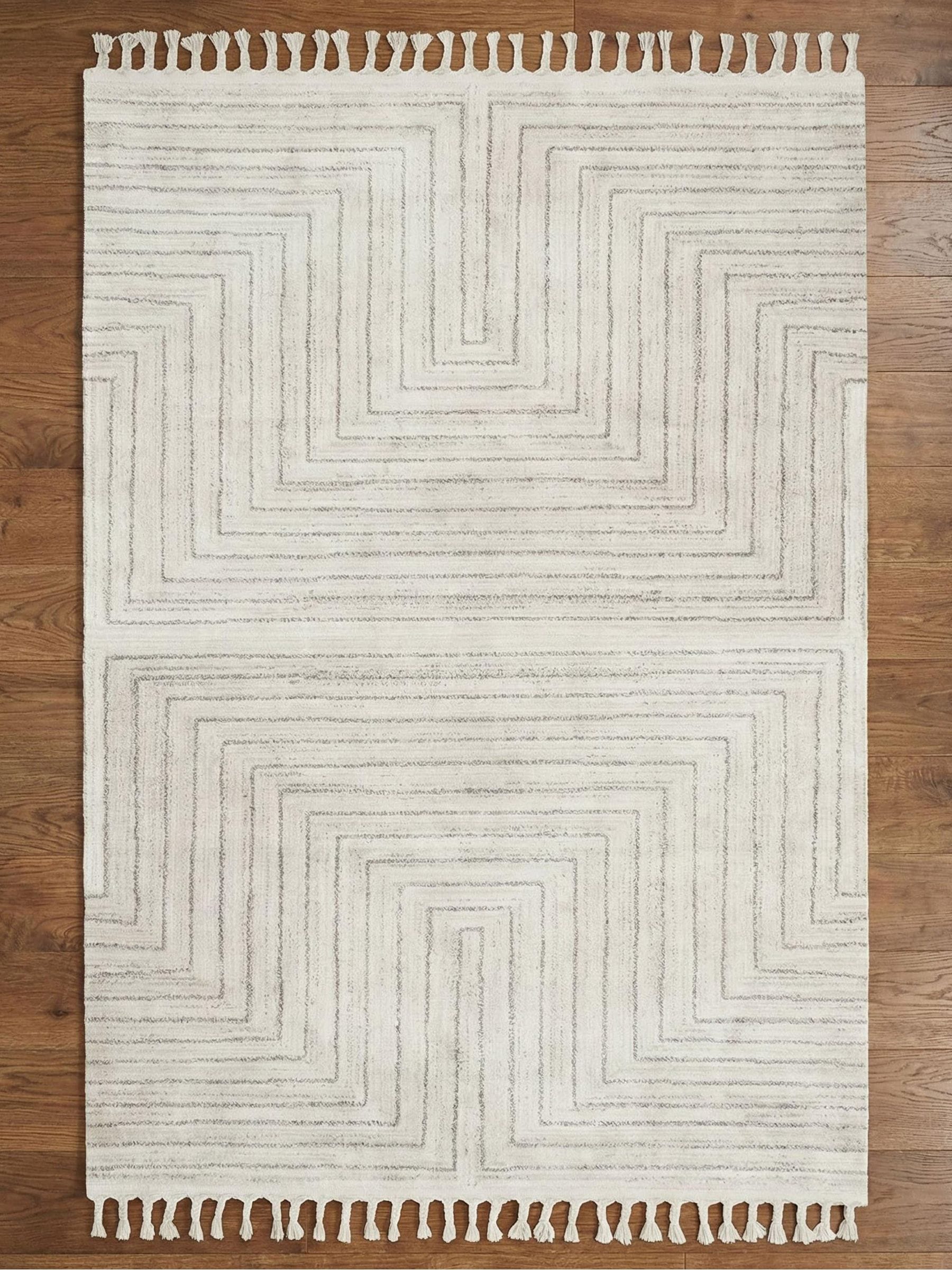 Esselle Home Arctic Maze rug, imported from the UK