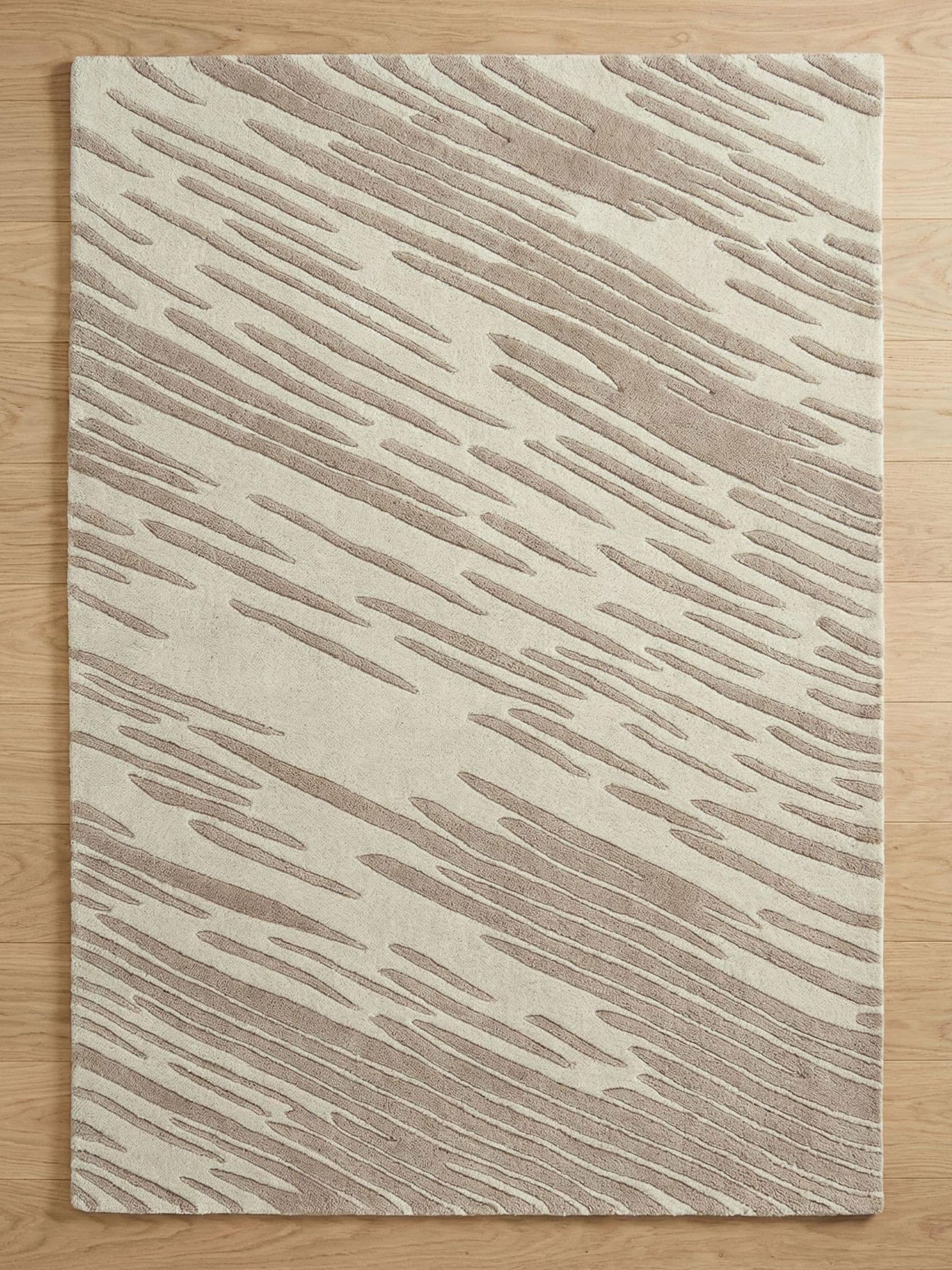 Esselle Home natural wool rug storm design 120x170cm, UK version