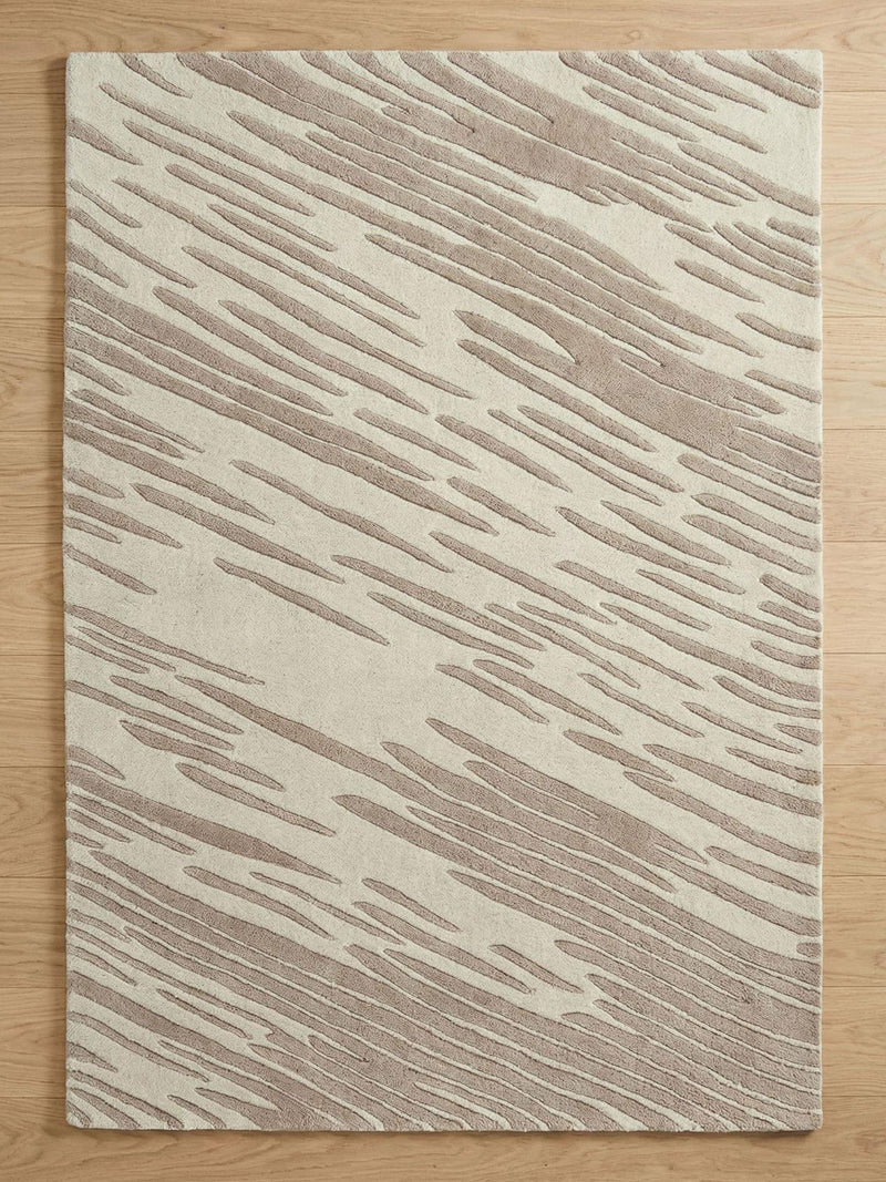 Esselle Home natural wool rug storm design 120x170cm, UK version