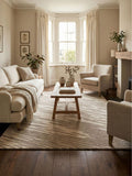 Esselle Home natural wool rug storm design 120x170cm, UK version