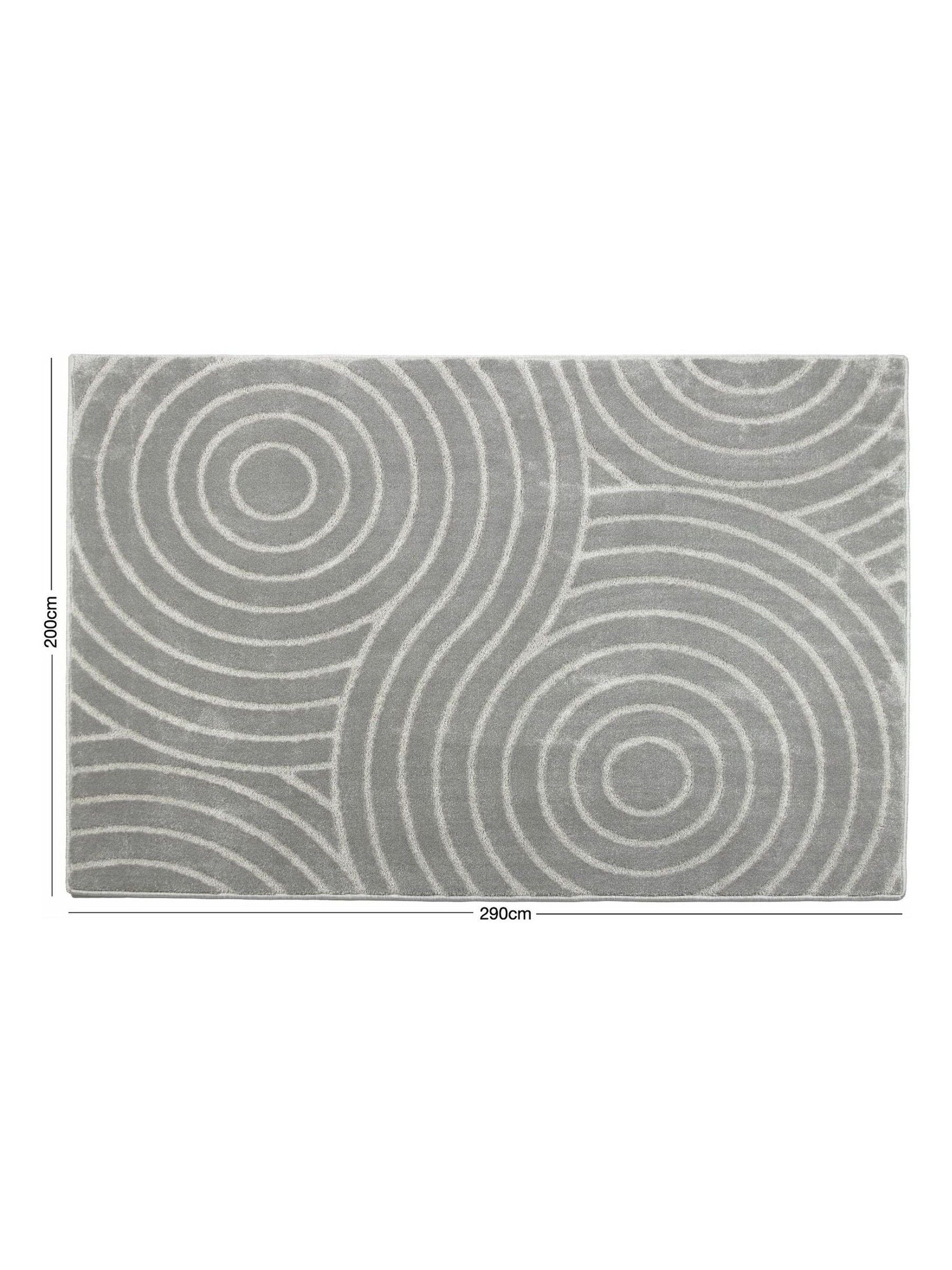 Arthouse Grey Rhythm Sculpt rug - British product