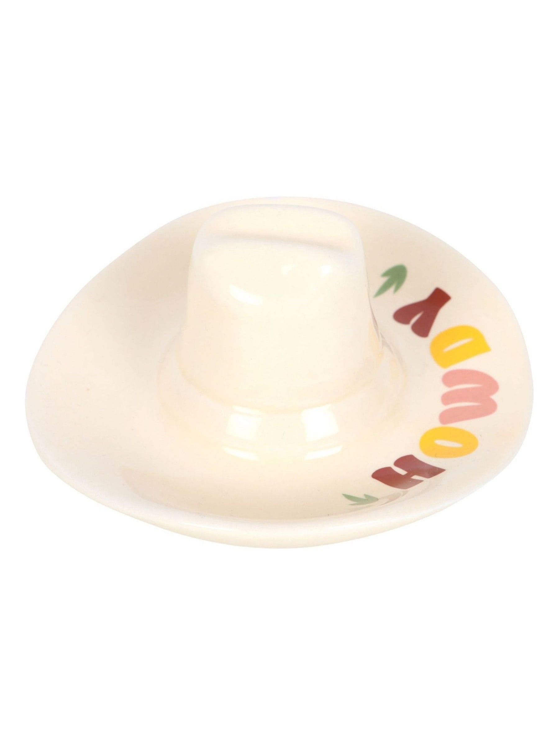 Something Different white cowboy hat trinket dish (British brand)