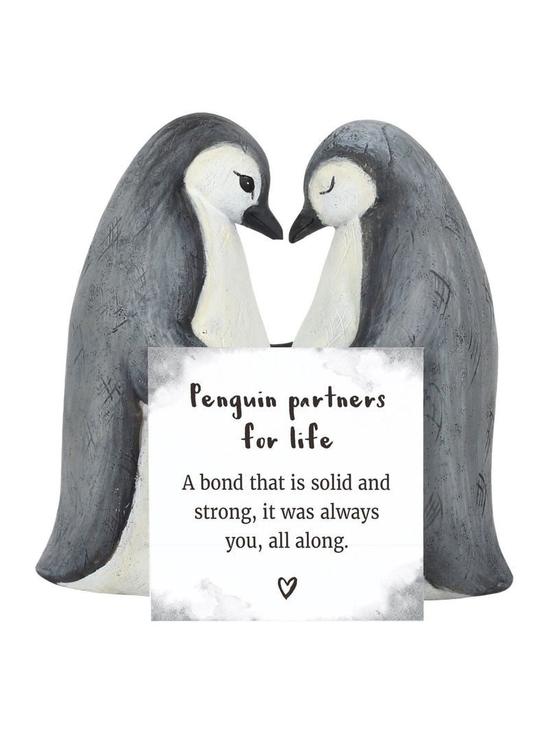 Something Different black penguin partners for life ornament - British product