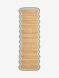 Natural jute wave border runner - British product