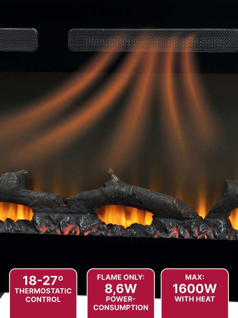 Dimplex Sierra 48 inch electric media wall fire, UK version