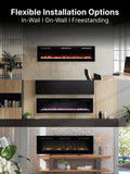 Dimplex Sierra 48 inch electric media wall fire, UK version