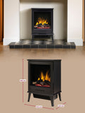 Dimplex Black Fernshaw Optiflame electric stove, imported from the UK