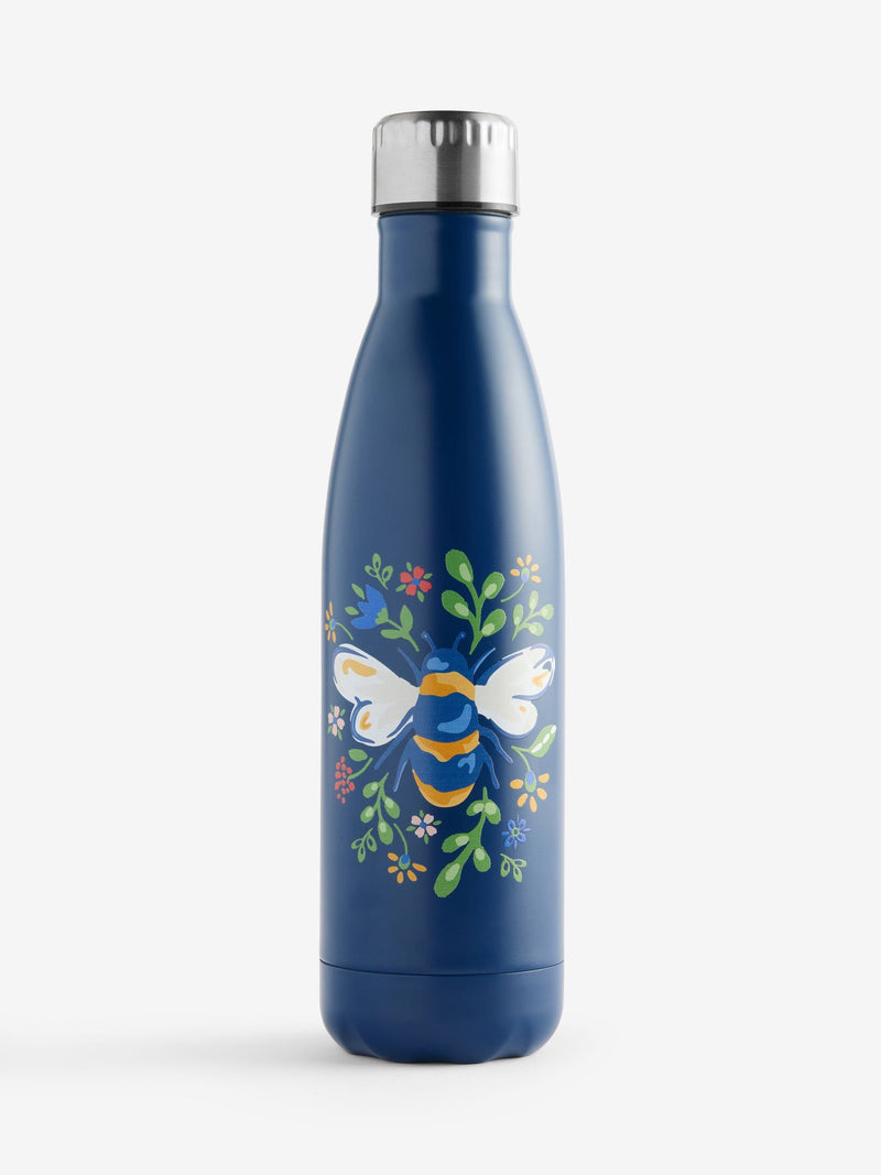 FatFace Blue Bee water bottle 27cm - British product