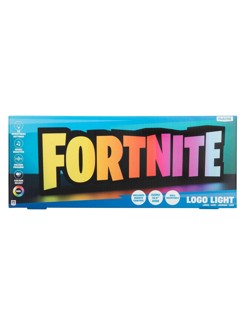 Fortnite Black Logo Light RGB LED 32cm, imported from the UK