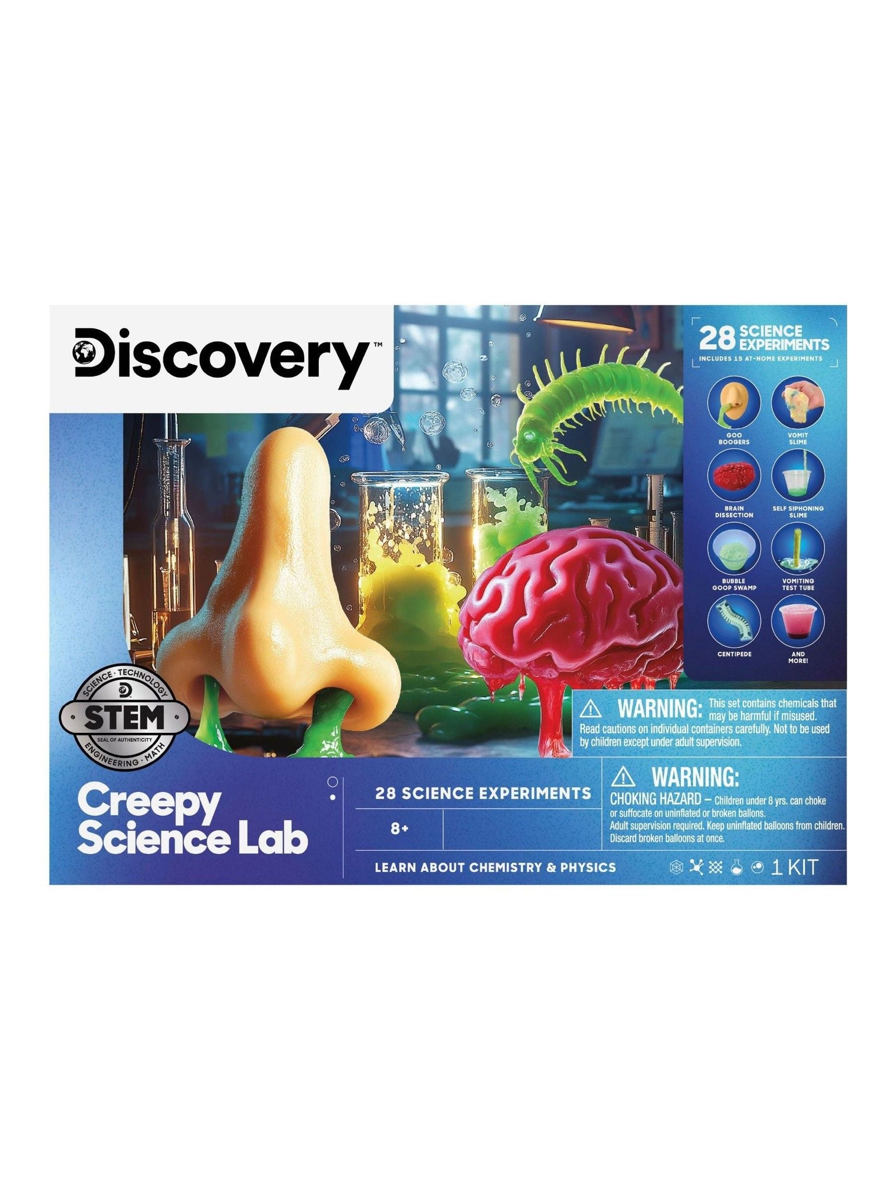 Discovery Creepy Science Lab toy DIY kit, UK version
