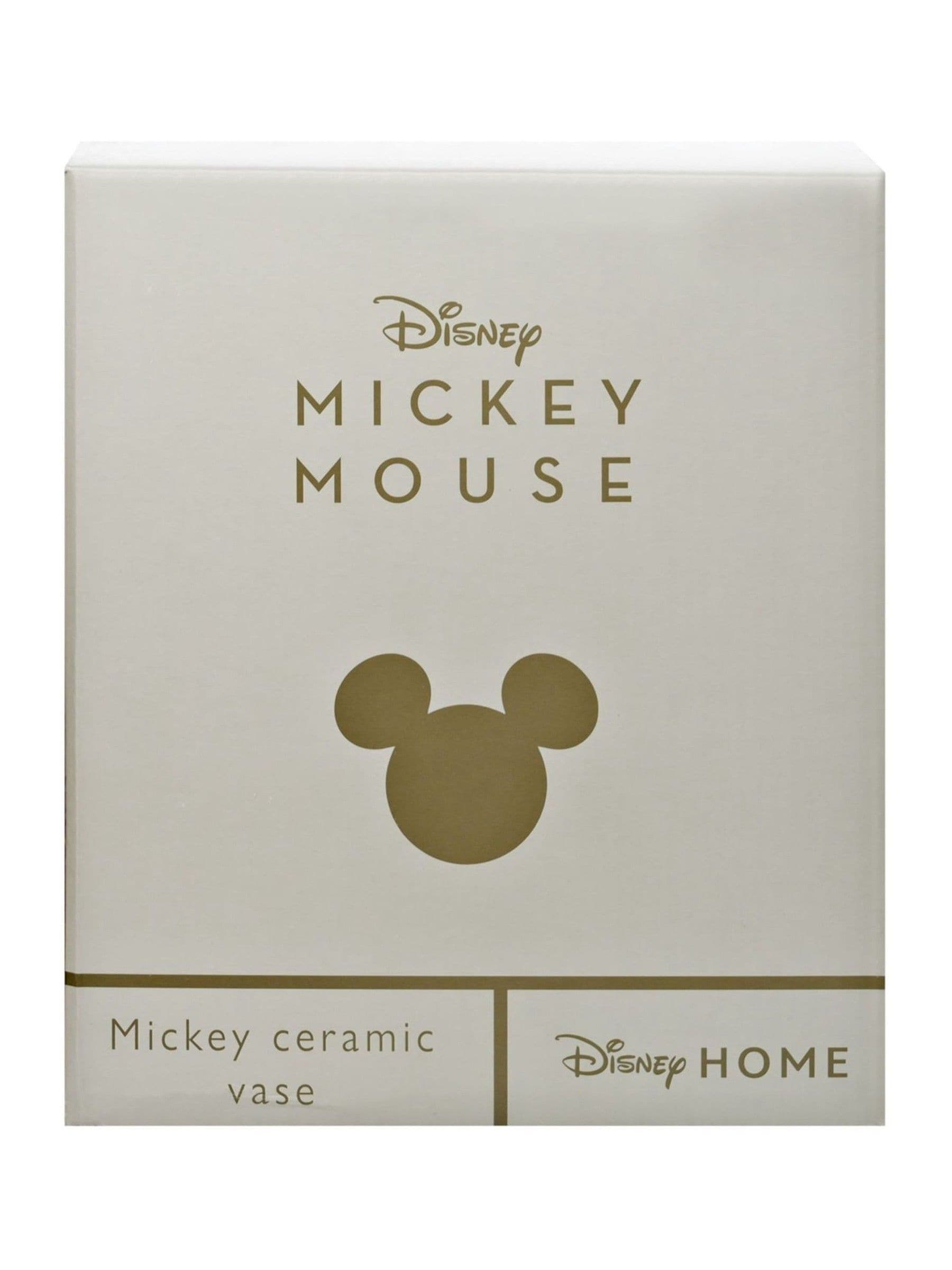 Widdop White Disney Mickey Mouse gold foil vase 18.5cm British product