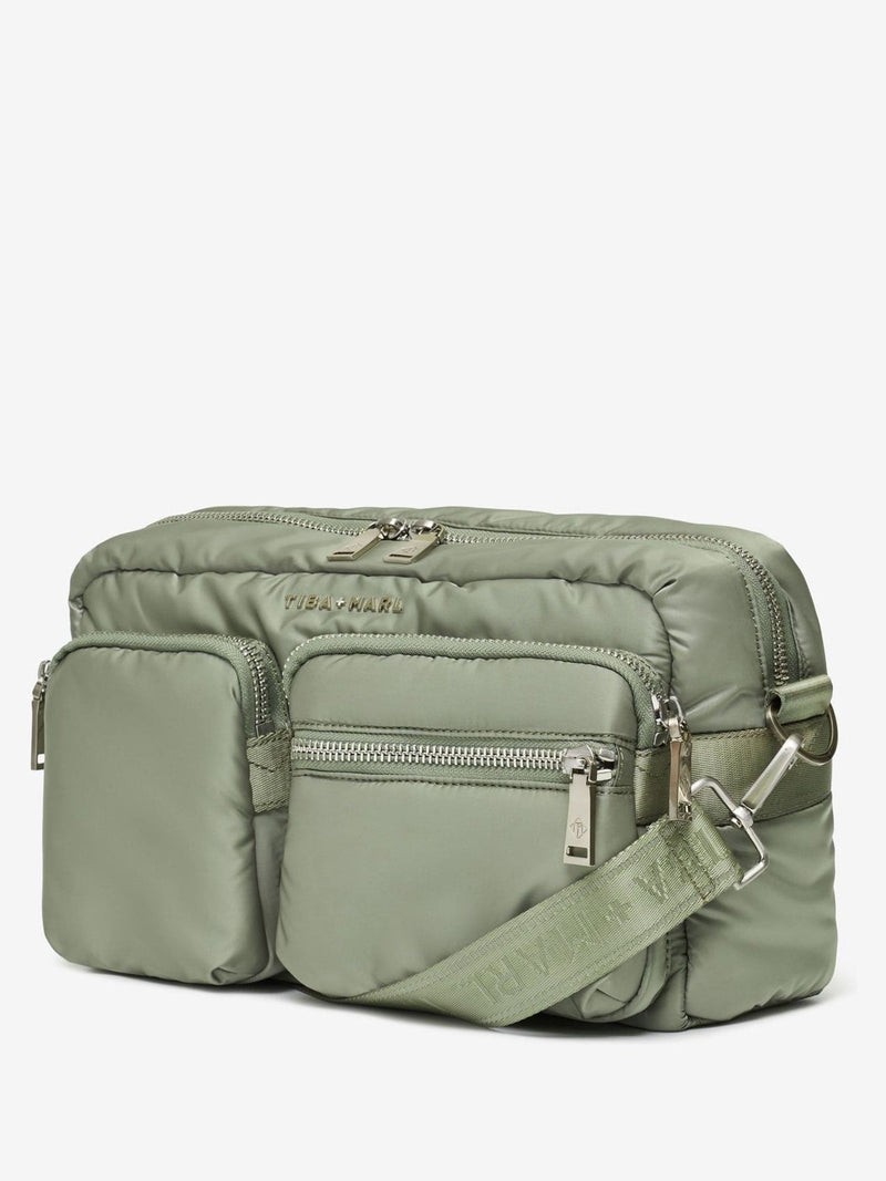 Tiba + Marl green Axel buggy organiser and changing bag - British product