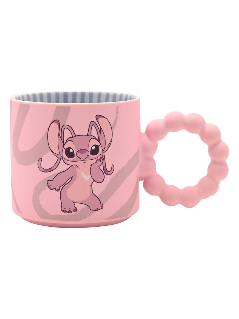 Widdop pink Disney Stitch Angel ceramic mug 8.5cm - British product