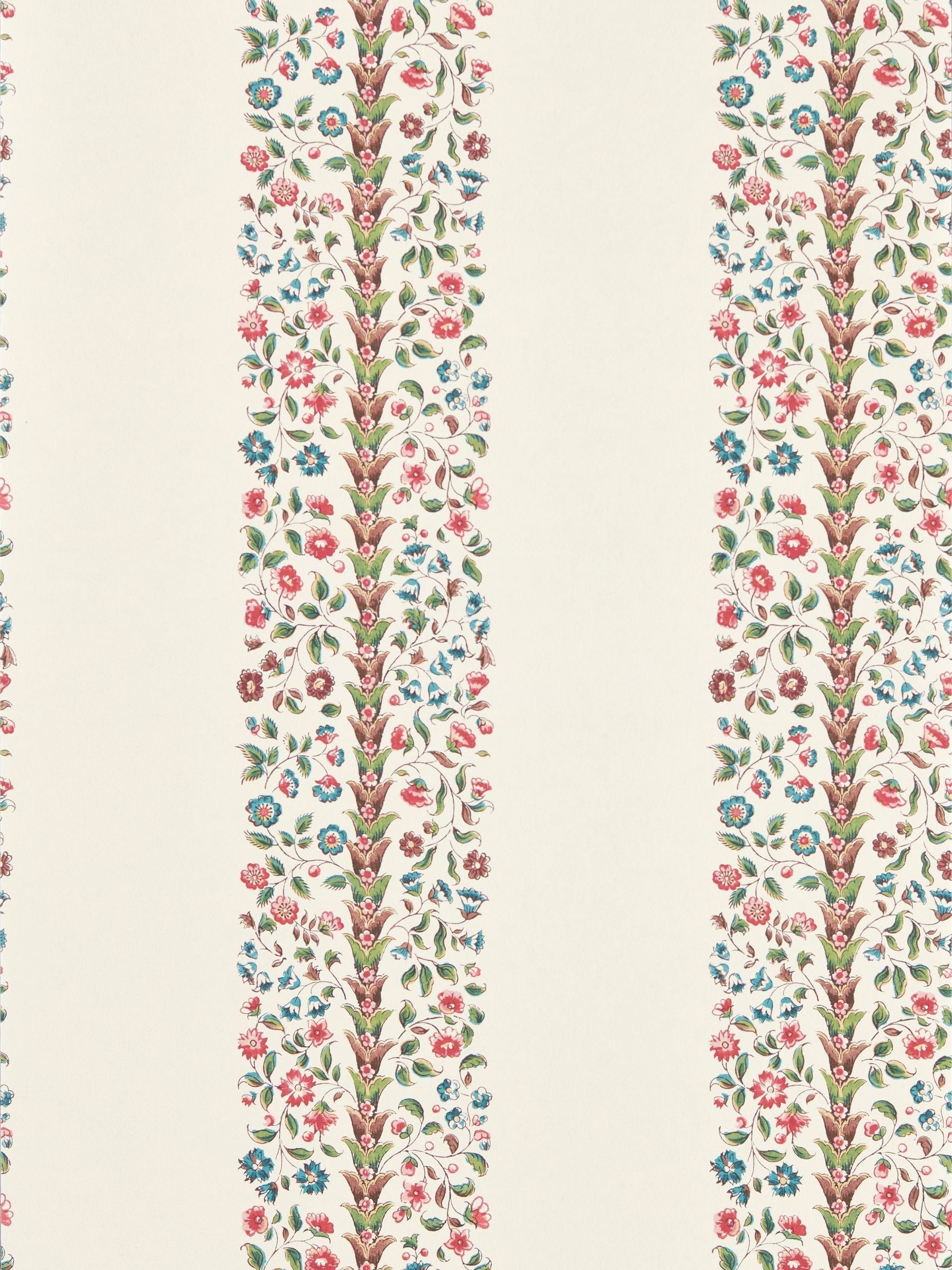 Sanderson Parchment Highgrove Pergola Stripe Wallpaper Sample A4