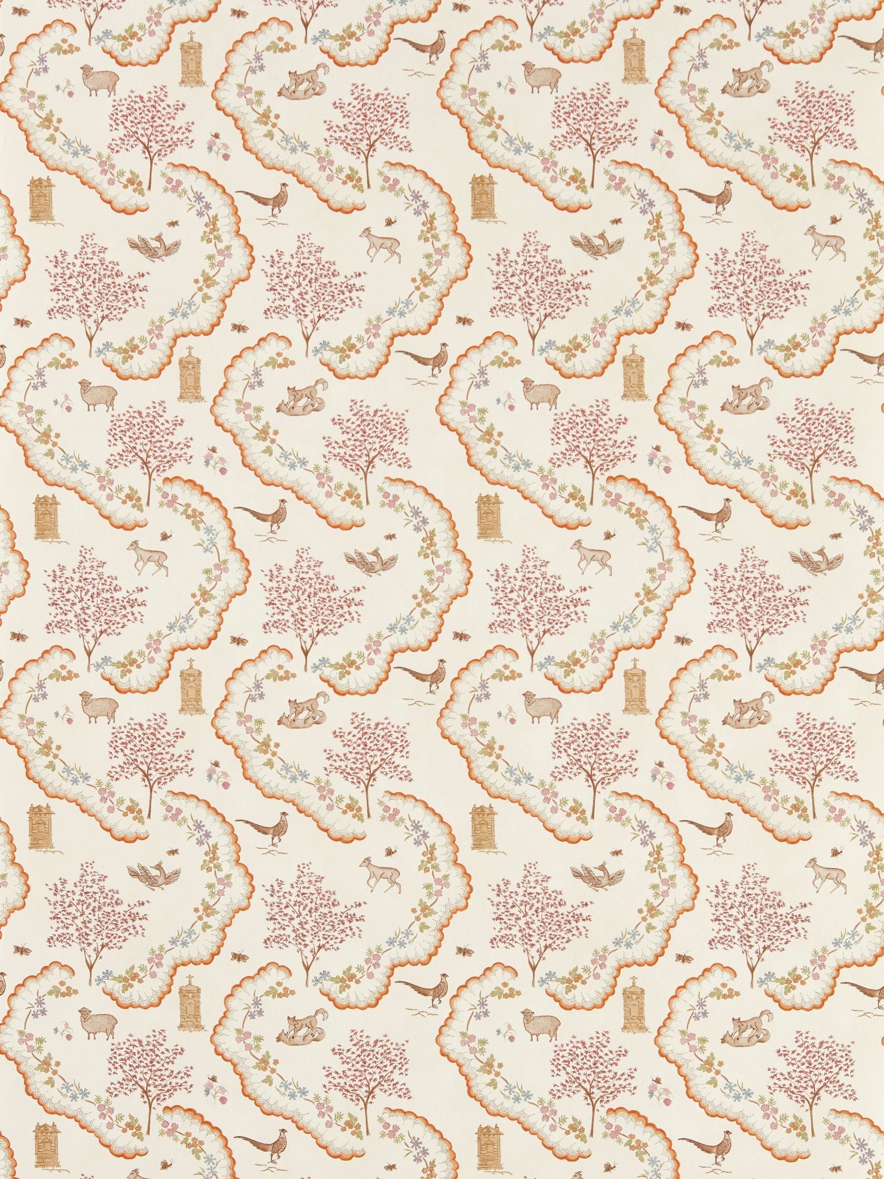 Sanderson Pearl Highgrove Wildflower Meadow Wallpaper Sample A4