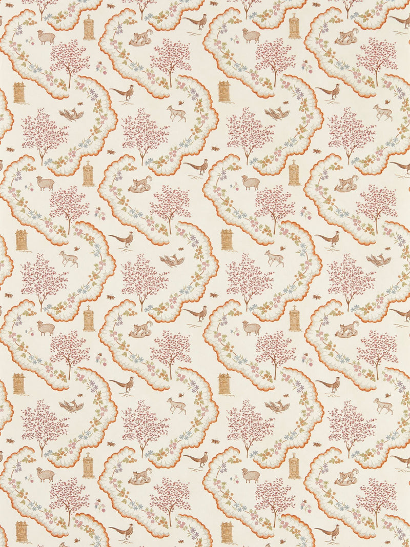 Sanderson Pearl Highgrove Wildflower Meadow Wallpaper Sample A4