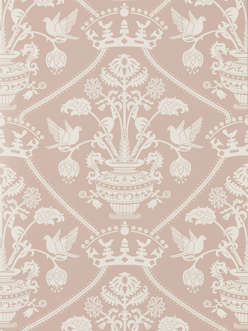 Sanderson wallpaper sample Highgrove Damask A4, UK version