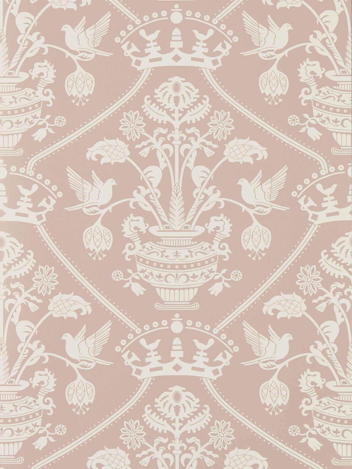 Sanderson wallpaper sample Highgrove Damask A4, UK version