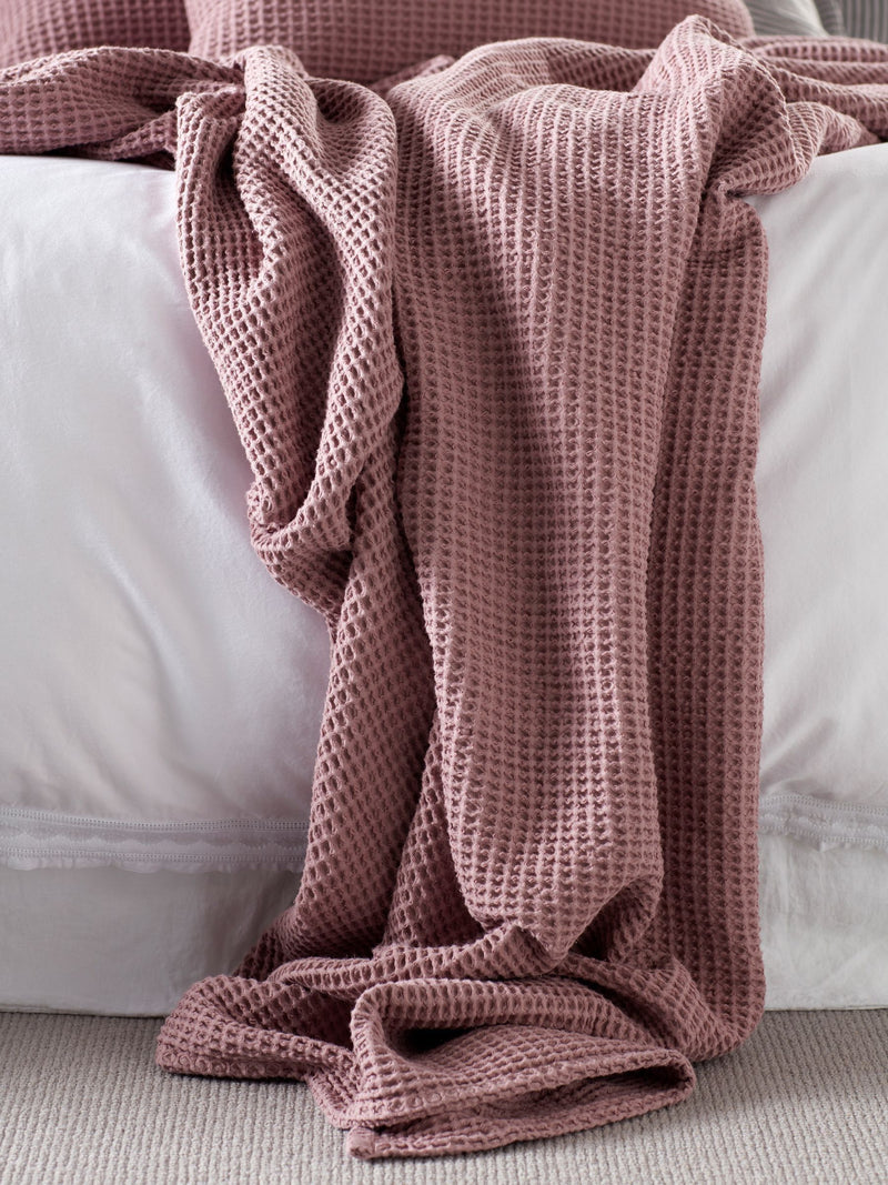 Secret Linen Store Olive Green Big Waffle Throw 260 x 230cm