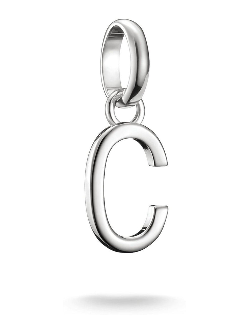 Thomas Sabo Silver Charm Connect letter C pendant, UK version