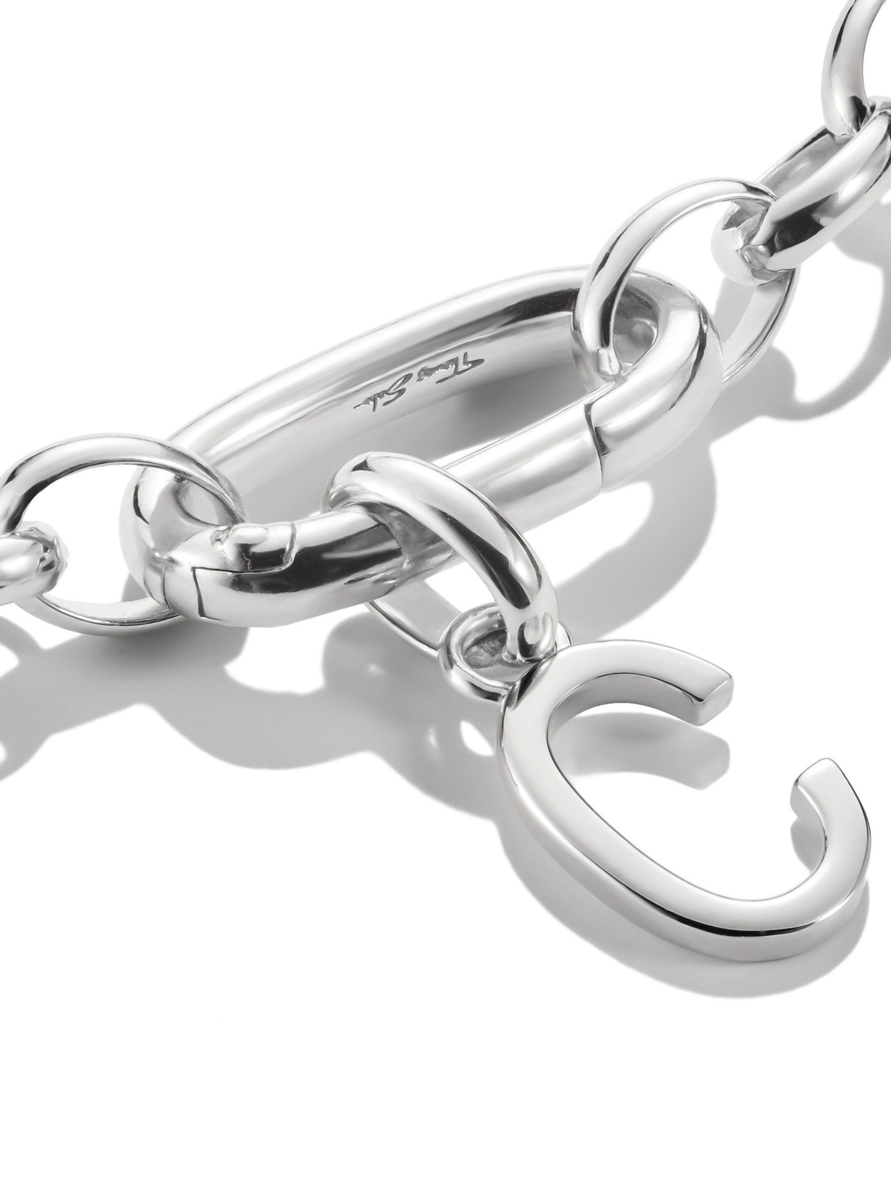 Thomas Sabo Silver Charm Connect letter C pendant, UK version