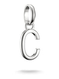 Thomas Sabo Silver Charm Connect letter C pendant, UK version