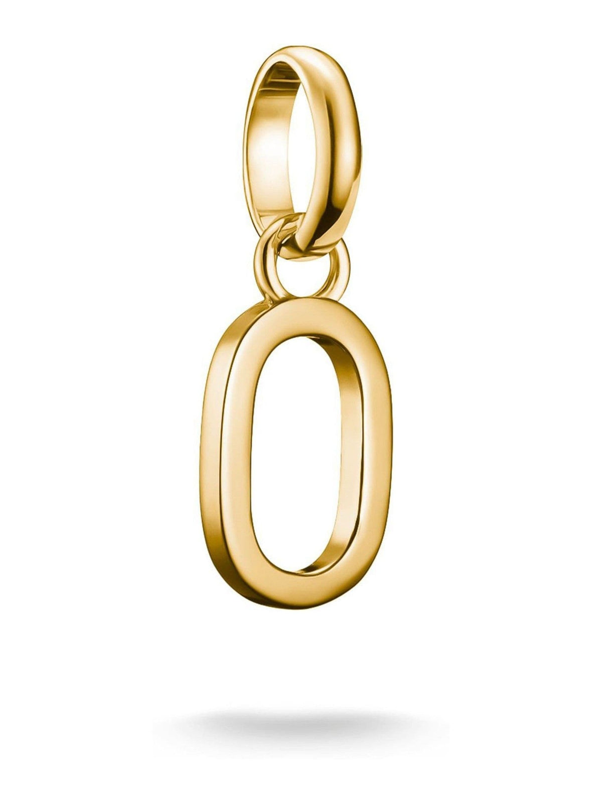 Thomas Sabo gold charm connect letter O pendant, UK version