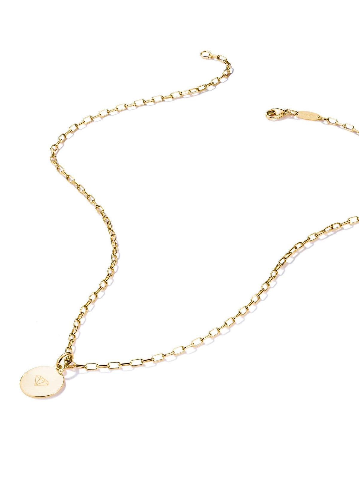 Thomas Sabo gold plated paperclip necklace 45cm (British brand)